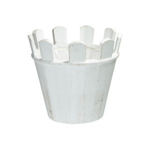 Cos rotund lemn pentru aranjamente florale