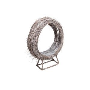 Cos rotund nuiele tip coronita pentru aranjamente florale