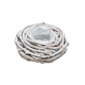 Cos rotund nuiele tip cuib pentru aranjamente florale