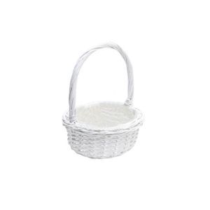 Cos rotund rattan+toarta pentru aranjamente florale 