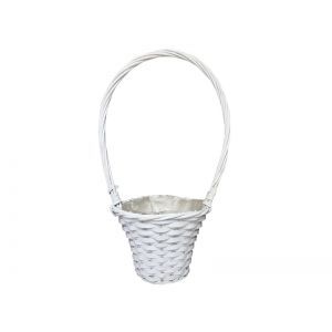 Cos rotund rattan+toarta pentru aranjamente florale