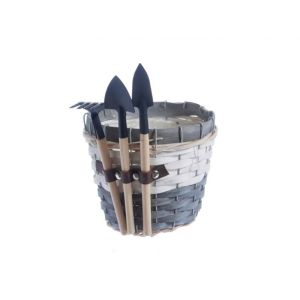 Cos rotund rattan+unelte