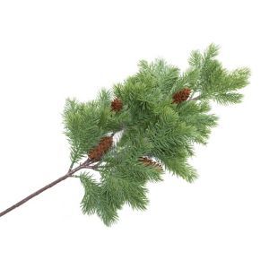 Crenguta brad artificial+con pentru decoratiuni florale