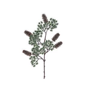 Crenguta brad artificial+con+zapada pentru aranjamente florale