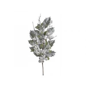 Crenguta verdeata+bobite albe+merisoare pentru aranjamente florale