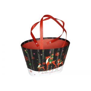 Cutie tip poseta model craciun pentru aranjamente florale