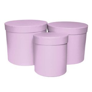 Cutii cilindru color pentru aranjamente florale set 3 buc