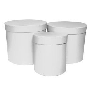 Cutii cilindru color pentru aranjamente florale set 3 buc