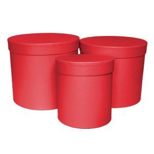 Cutii cilindru color pentru aranjamente florale set 3 buc