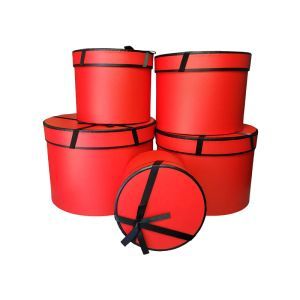 Cutii cilindru color pentru aranjamente florale set 5 buc