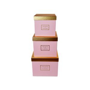 Cutii patrate pentru aranjamente din flori set 3 buc