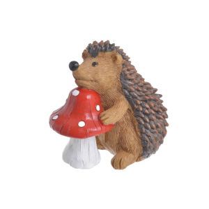 Figurina arici+ciuperca pentru aranjamente florale