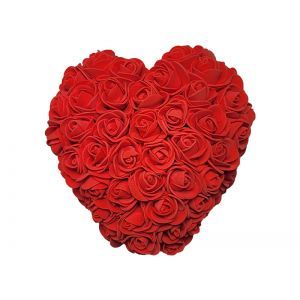 Figurina inima 15 cm trandafiri artificiali pentru decoratiuni florale