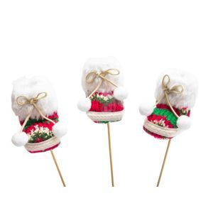 Figurina papucel crosetat color+bat pentru decoratiuni Craciun