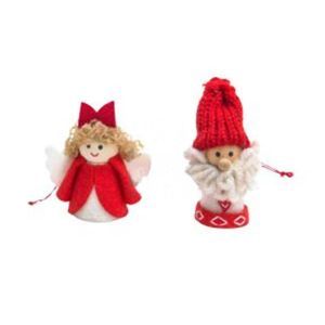 Figurine crosetate color pentru decoratiuni Craciun set 2 buc