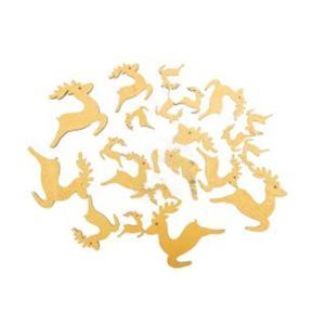 Figurine lemn color pentru aranjamente Craciun set 20 buc