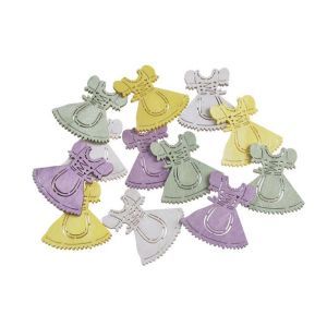 Figurine lemn color pentru aranjamente florale set 12 buc