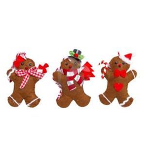 Figurine turta dulce plus pentru decoratiuni Craciun set 3 buc
