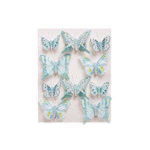 Fluturi color pentru aranjamente florale set 10 buc