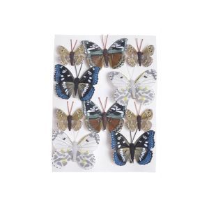 Fluturi color pentru aranjamente florale set 10 buc