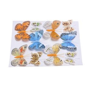 Fluturi color pentru aranjamente florale set 10 buc