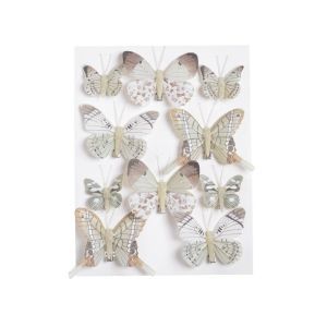 Fluturi color pentru aranjamente florale set 10 buc