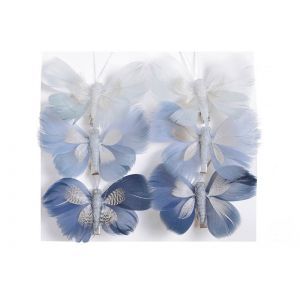 Fluturi pene pentru aranjamente florale set 6 buc