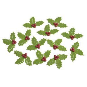 Frunzulite artificiale pentru decoratiun Craciun set 12 buc