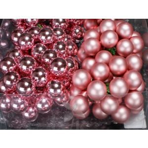 Globuri sticla color 1.5 cm pentru decoratiuni florale set 144 buc