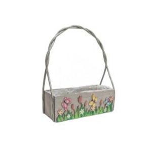 Ladita lemn+decor+toarta pentru aranjamente florale