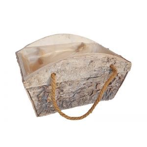 Ladita lemn + maner sfoara pentru aranjamente florale