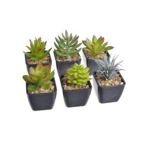 Mini plante artificiale in ghiveci pentru aranjamente florale