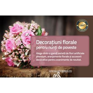 Decorațiuni florale pentru nunți de poveste