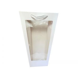 Posete hartie color+fereastra pt aranjamente florale set 10 buc