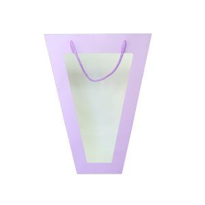 Posete hartie color+fereastra pt aranjamente florale set 10 buc