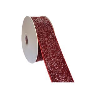 Rola catifea color+sclipici 3,8 cm pentru aranjamente florale