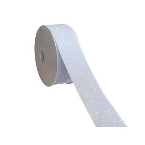 Rola catifea color+sclipici 3,8 cm pentru aranjamente florale