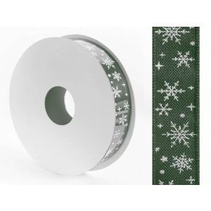 Rola material textil verde+stelute pentru aranjamente florale