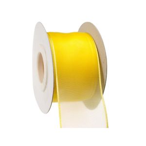 Rola organza galben 4 cm