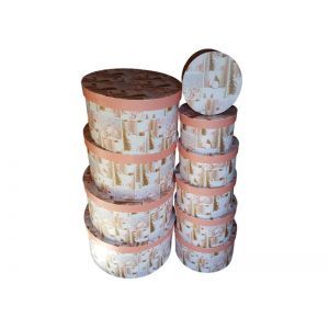 Cutii rotunde pentru flori set 10 buc