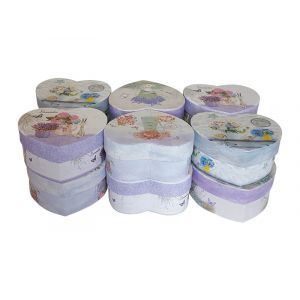 Cutii tip inima pentru flori set 12 buc