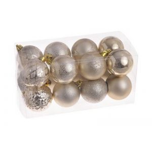 Globuri color 3 cm pentru decoratiuni set 16 buc