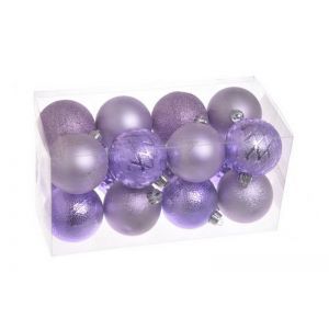 Globuri color 3 cm pentru decoratiuni set 16 buc