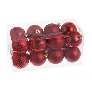 Globuri color 3 cm pentru decoratiuni set 16 buc