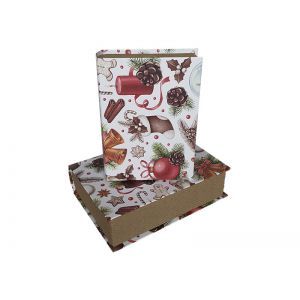 Cutii tip carte pentru flori set 2 buc