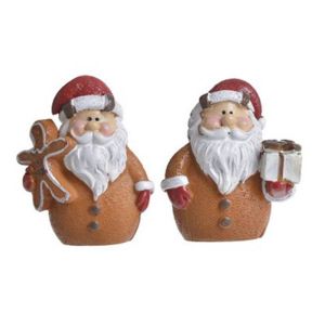 Figurine mos craciun turta dulce pentru decoratiuni craciun set 2 buc