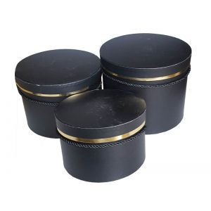 Set 3 cutii cilindru