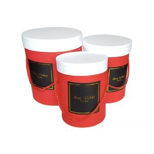 Cutii cilindru pentru flori set 3 buc