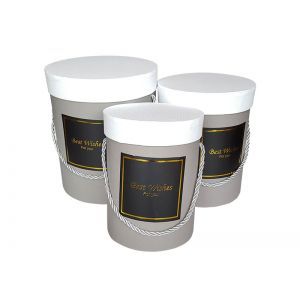 Cutii cilindru pentru flori set 3 buc