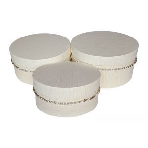 Cutii rotunde pentru flori set 3 buc